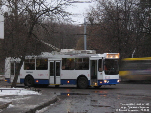 Тролза-682Г-016-02 №3333 на конечной ул.Сумской, г. Харьков, 20.12.2007.