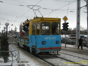 МГП-147  - монтажно грузовая платформа.г. Харьков, 20.12.2007.